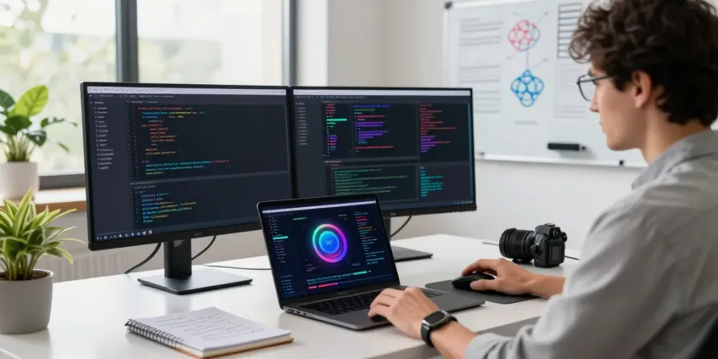 Kinetiq kHYPE blockchain workspace with developer working on liquid staking protocol.