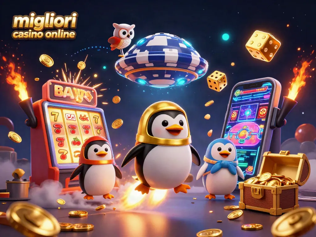 I migliori casino online offrono avventure emozionanti, con simboli di vincita e macchine da gioco.