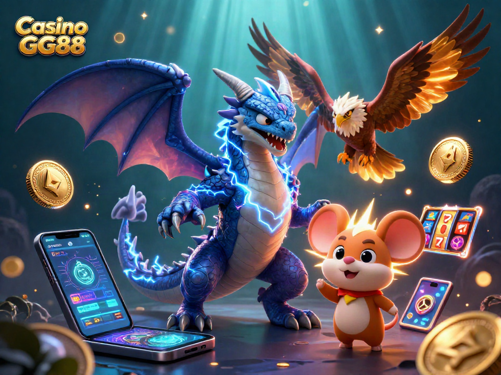 Win spectacular prizes at Casino GG88 with thrilling slots and charismatic characters surrounded by crypto features.