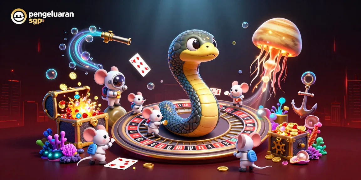 Engage with pengeluaran sgp insights as astronaut mice place bets on a cosmic roulette scene.